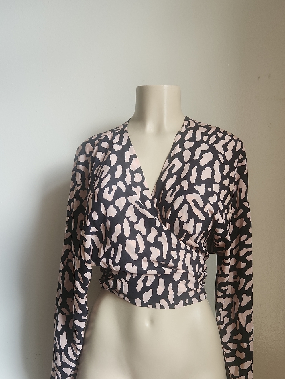 Silk Animal Print Blouse
